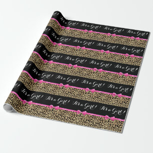Papel De Regalo Las rosas fuertes del leopardo arquean su un