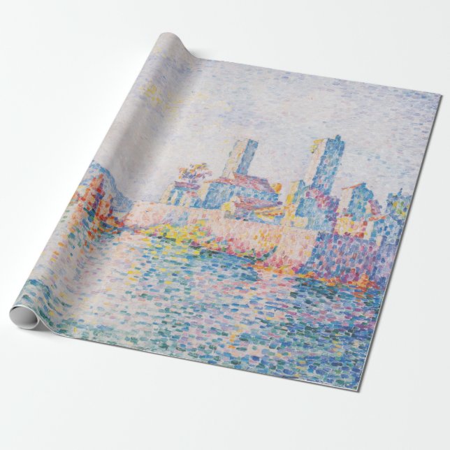 Papel De Regalo Las Torres de Antibes (de Paul Signac) (Desenrollado)