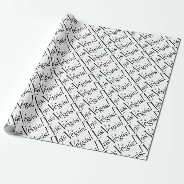 PAPEL DE REGALO ¡LAS VEGAS! ® RETRO (Desenrollado)