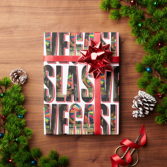 Papel De Regalo Las Vegas Slots (Regalo de vacaciones)