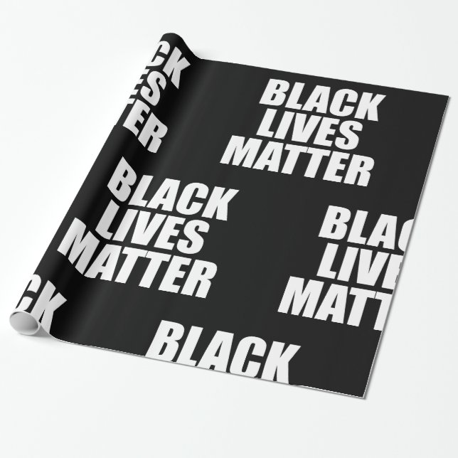 Papel De Regalo Las vidas negras importan (Desenrollado)