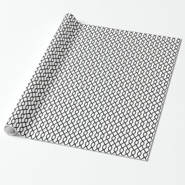 Papel De Regalo Latencia de patrón geométrico (Desenrollado)