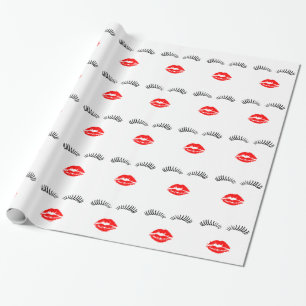 Papel De Regalo Latigazos del ojo de las señoras y beso del lápi