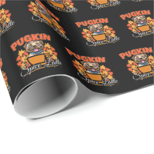 Papel De Regalo Latte de especias de calabaza - Pun de calabaza de