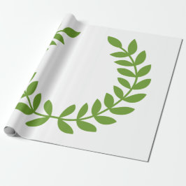 Papel De Regalo Laurel Wreath (Símbolo griego antiguo)