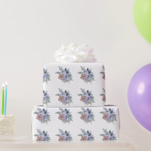 Papel De Regalo Lavanda encantadora en ramo 