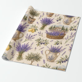 papel de regalo lavanda vintage