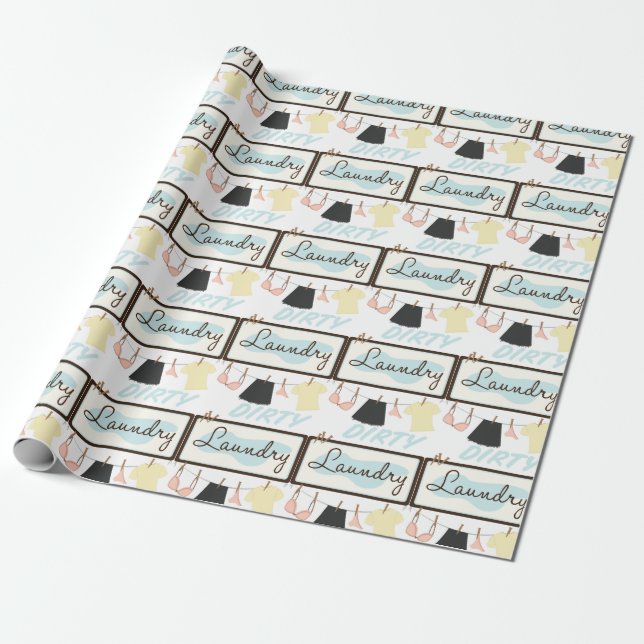 Papel De Regalo Lavandería sucia (Desenrollado)