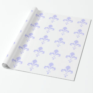 Papel De Regalo Lavender Blue Fleur-de-lis