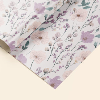 Papel De Regalo Lavender & Blush Meadow