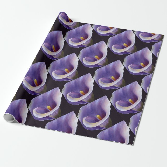 Papel De Regalo Lavender Calla Lily (Desenrollado)