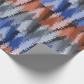 Papel De Regalo Layered Pine Forest Pattern