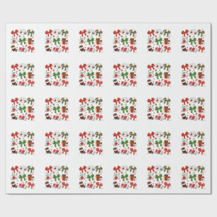 Papel De Regalo Lazo Coquette Enfermera Navidad Enfermería Feliz N