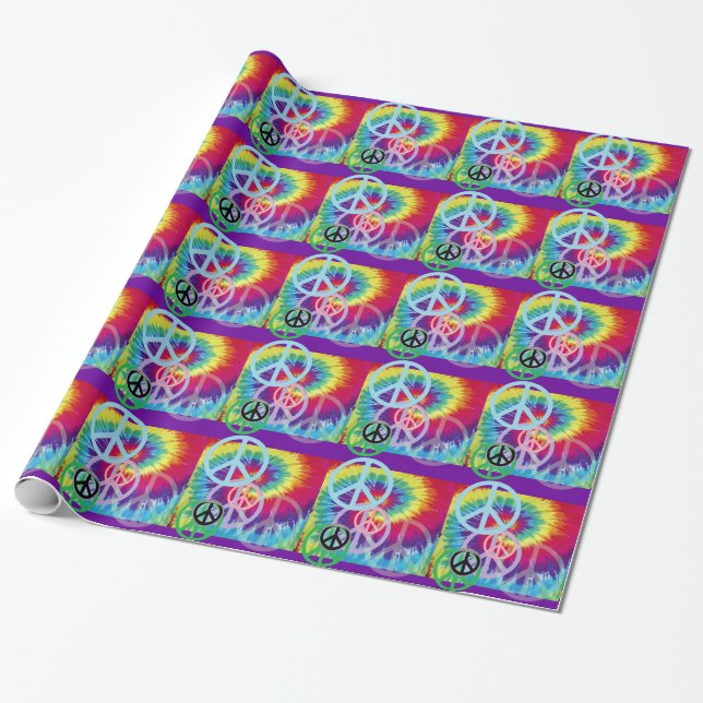 Papel De Regalo Lazo de la paz teñido (Desenrollado)