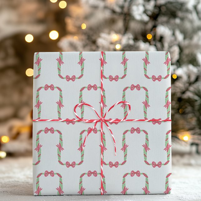 Papel De Regalo Lazo de lunares rojos acuarela Navidad (Subido por el creador)