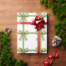 Papel De Regalo Lazo de regalo elegante – Diseño moderno de Navida