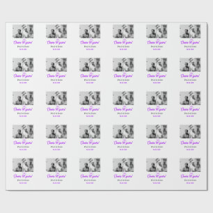 Papel De Regalo Lazo morado celebra 60 años de aniversario de boda