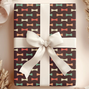 Papel De Regalo Lazos de Bow de Moda Retro Hipster Patrón