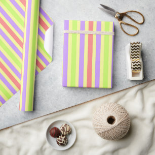 Papel De Regalo Lazos de conejito a rayas