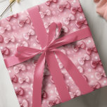 Papel De Regalo Lazos de Coqueta Rosa Elegantes y Caprichosos<br><div class="desc">Perfecto para bodas, fiestas de compromiso, celebraciones de bebé, cumpleaños y otras ocasiones especiales que requieren una mezcla de elegancia ultra femenina y encanto juguetón, este encantador patrón de lazo de coqueta está garantizado para cautivar y deleitar a los destinatarios de todas las edades. Su delicado diseño aporta un toque...</div>
