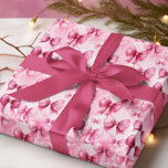 Papel De Regalo Lazos de Coqueta Rosa Elegantes y Caprichosos<br><div class="desc">Perfecto para bodas, fiestas de compromiso, fiestas de bebé, cumpleaños y otras ocasiones especiales que requieren una mezcla de elegancia ultra femenina y encanto juguetón, este encantador patrón de lazo de coqueta está garantizado para cautivar y deleitar a los destinatarios de todas las edades. Su delicado diseño aporta un toque...</div>