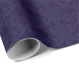 Papel De Regalo Lazos de Damasco Azules