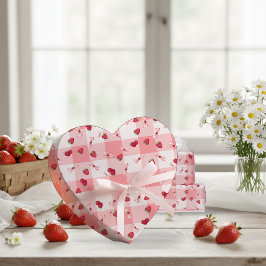Papel De Regalo Lazos de Gingham Rojo para el Primer Cumpleaños de