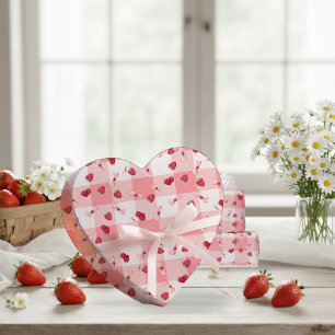Papel De Regalo Lazos de Gingham Rojo para el Primer Cumpleaños de