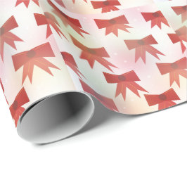 Papel De Regalo Lazos festivos rojos y rosados
