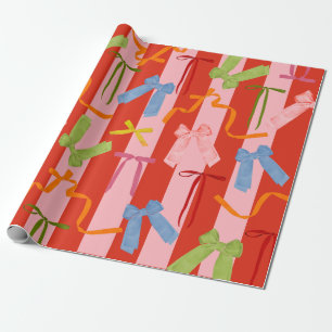 Papel De Regalo Lazos Retro Coloridos