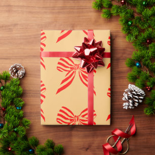 Papel De Regalo Lazos rojos