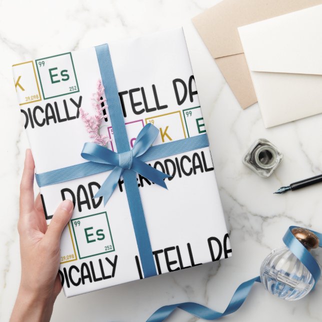 Papel De Regalo Le Digo A Papá Chistes Periódicamente (Regalar)