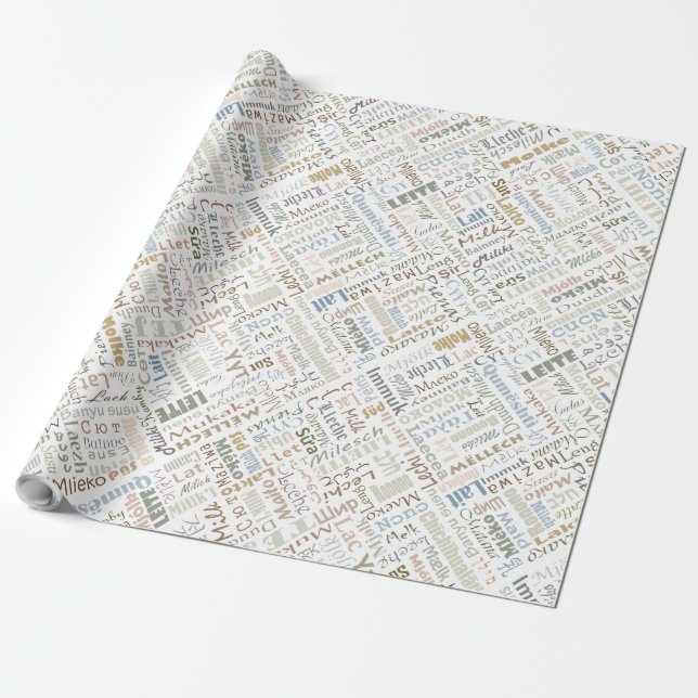 Papel De Regalo Leche (Desenrollado)