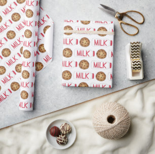 Papel De Regalo Leche y galletas chocolate Coca-leche Milkman
