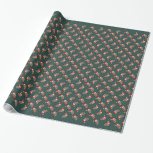 Papel De Regalo Lechuza de Grito Oriental Santa