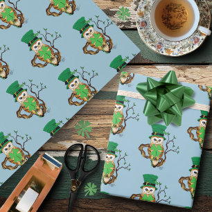 Papel De Regalo Lechuza De Ropa Irlandesa