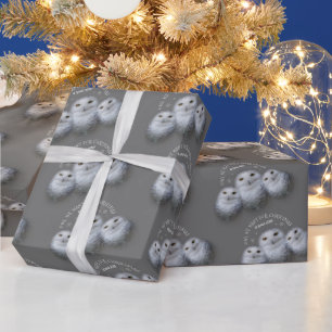 Papel De Regalo Lechuza divertida que queremos para los Navidades.