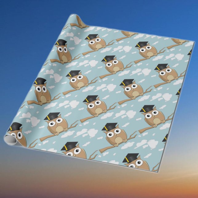 Papel De Regalo Lechuza Graduada (Subido por el creador)