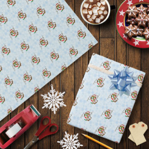 Papel De Regalo Lechuza Snowflake navidades
