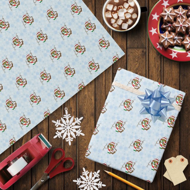 Papel De Regalo Lechuza Snowflake navidades (Subido por el creador)