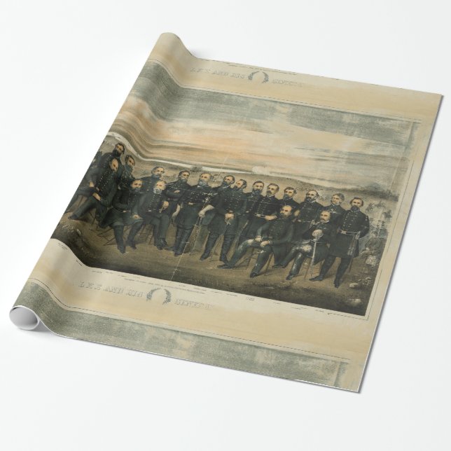 Papel De Regalo Lee and His General, por Americus Patterson (1904) (Desenrollado)