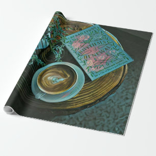 Papel De Regalo Leer libros, beber café