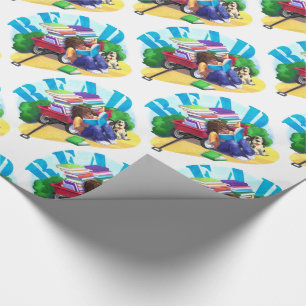 Papel De Regalo LEER patrón de arte del libro