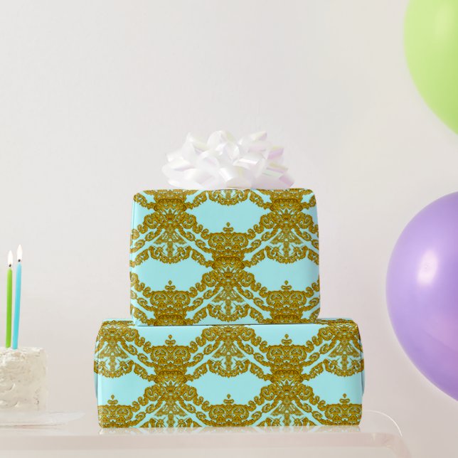 Papel De Regalo LeFleure Beautiful Damask French  (Regalos de fiesta)