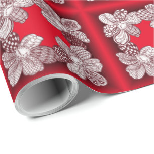 Papel De Regalo Lei De Flor Dibujada A Mano Elija Cualquier Color
