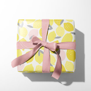Papel De Regalo Lemonada rosa con pinturas de origami