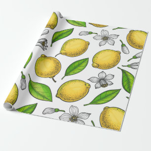 Papel De Regalo Lemones