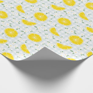 Papel De Regalo Lemones de época y patrón floral