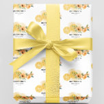 Papel De Regalo Lemones y flores ducha de novias<br><div class="desc">Encontró que el Papel de envolvimiento de ducha de la Presa principal es creado por szdesign. La estructura de diseño se basa en unas impresionantes lonchas de limón en los bordes para que se cumpla el tema de la ducha de bonito. Esta plantilla de bolso de favorita de ducha de...</div>