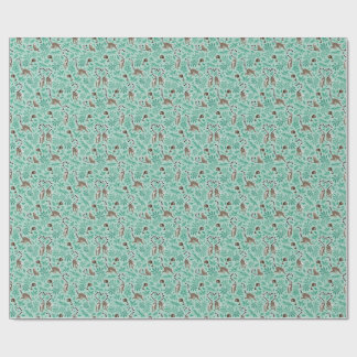 Papel De Regalo Lemur love mint leaves